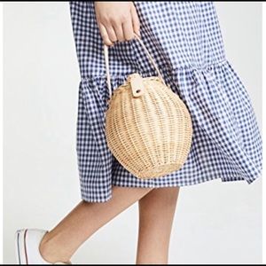 NWT Ulla Johnson Tatou Wicker Bag